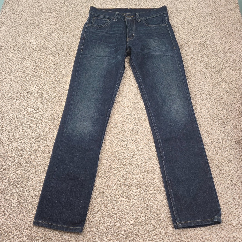 Levi's 511 Slim Fit Jeans Men 30x30 Dark Wash Denim Red Tab Cotton Mid Rise
